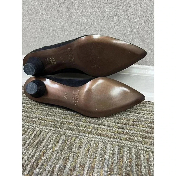 Peter Kent Vero Cudio Vintage Black Cut Out Leather Kitten Heels 36.5 US 6.5 EUC - Picture 14 of 14